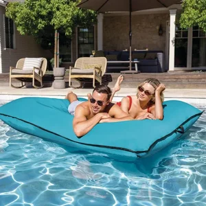 כרית מזרון זוגי מפואר מתנפח לבריכה גימור כחול אינטקס INTEX 56794 כרית מזרון זוגי מפואר מתנפח לבריכה גימור כחול אינטקס INTEX 56794