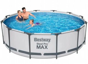 בריכה עגולה בסטוואי 366X100 ס"מ Bestway MAX 56260 *כולל משאבת פילטר ומסנן* בריכה עגולה בסטוואי 366X100 ס"מ Bestway MAX 56260 *כולל משאבת פילטר ומסנן*