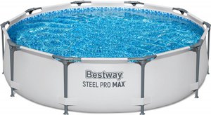 בריכה עגולה בסטוואי 305X76 ס"מ כולל משאבת פילטר Bestway MAX 56408 בריכה עגולה בסטוואי 305X76 ס"מ כולל משאבת פילטר Bestway MAX 56408