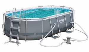 בריכה אובלית אולטרה 427X250X100 כולל משאבה, סולם BESTWAY 56620 בריכה אובלית אולטרה 427X250X100 כולל משאבה, סולם BESTWAY 56620