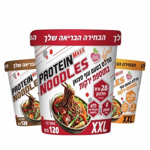 12 יח מנה חמה נודלס חלבון פרוטאין מקס ירקות עם טופו ProteinMaxx Noodles 110g 12 יח מנה חמה נודלס חלבון פרוטאין מקס ירקות עם טופו ProteinMaxx Noodles 110g