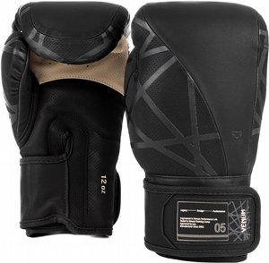 ����� ������ ������ Venum Tecmo 2.0 Boxing Gloves Black 12oz